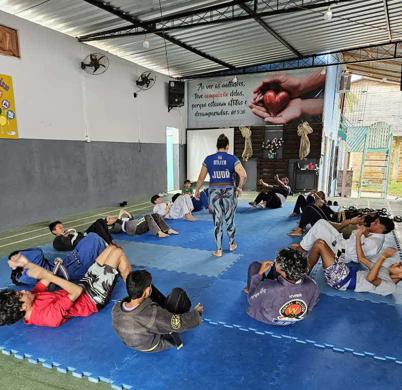 Crianças do Projeto Acolher